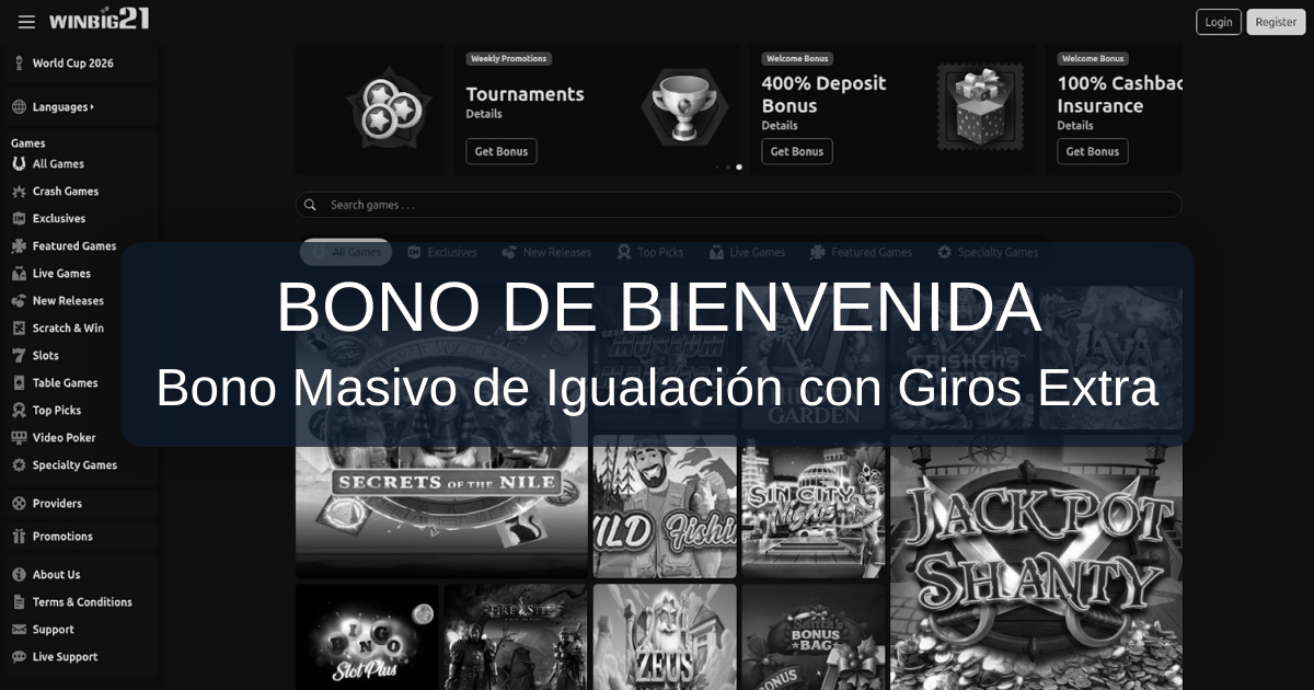 WinBig 21 Casino en España